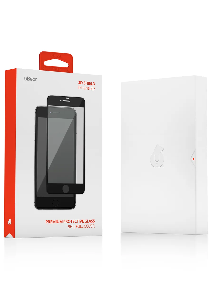 Защитное стекло uBear iPhone SE 2020/8/7 3D Full Cover Premium Glass (GL91BL033D47-I20)