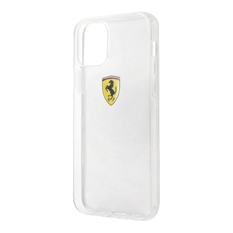 Чехол Ferrari On-Track Printed logo для iPhone 12 mini, прозрачный
