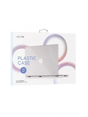 Чехол vlp Plastic Case MacBook Air 13 2022, прозрачный 2